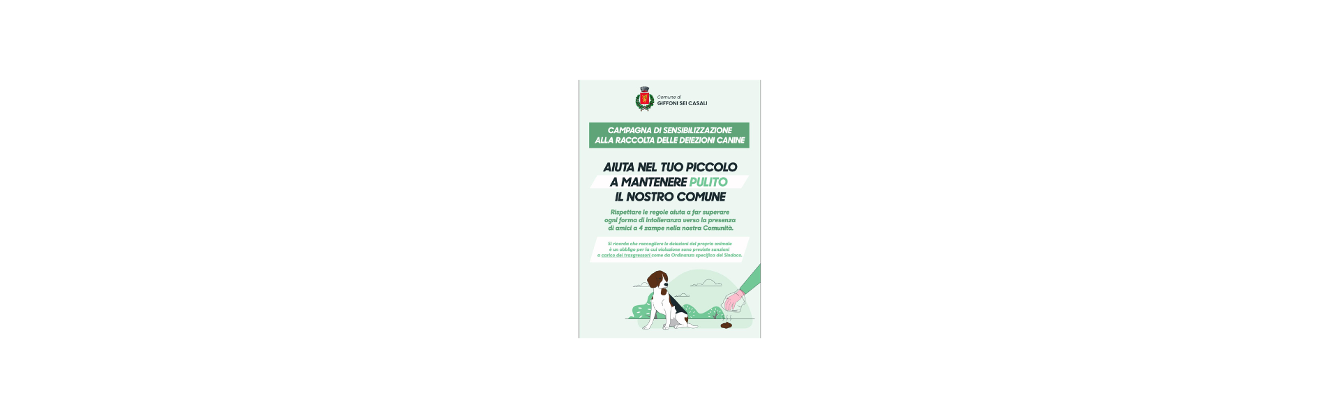 sensibilizzazione deiezioni canine immagine